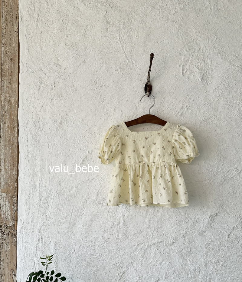 Valu Bebe - Korean Baby Fashion - #babyfashion - Flower Puff Blouse - 4