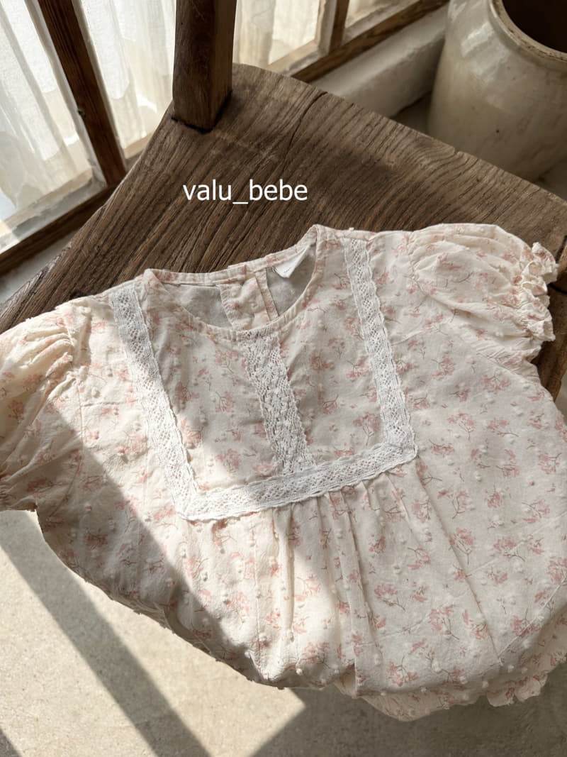 Valu Bebe - Korean Baby Fashion - #babygirlfashion - Lace Flower Bodysuit - 7