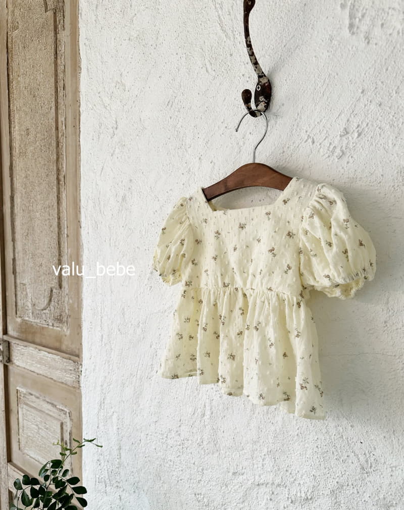 Valu Bebe - Korean Baby Fashion - #babygirlfashion - Flower Puff Blouse - 5