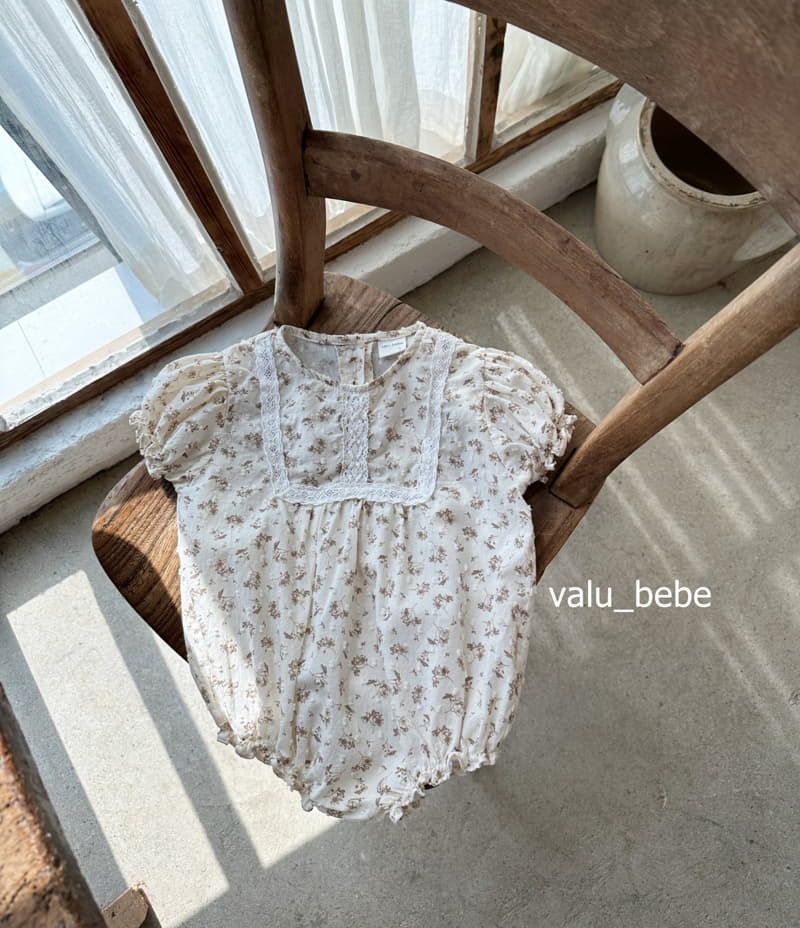 Valu Bebe - Korean Baby Fashion - #babyoninstagram - Lace Flower Bodysuit - 9