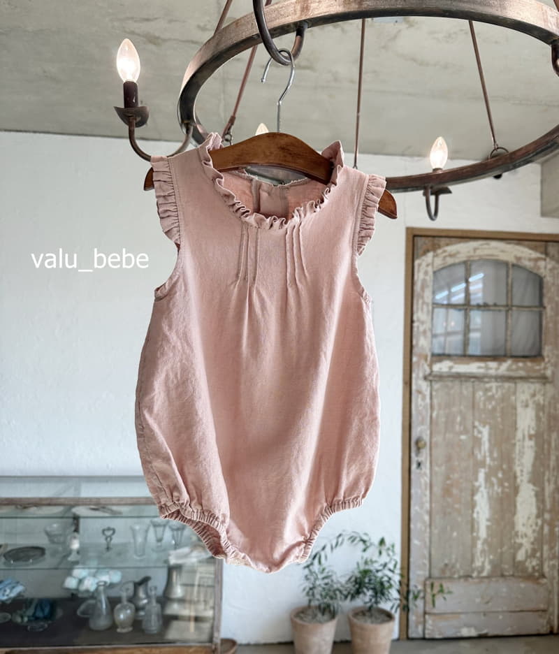 Valu Bebe - Korean Baby Fashion - #babyootd - Pintuck Frill Bodysuit - 2
