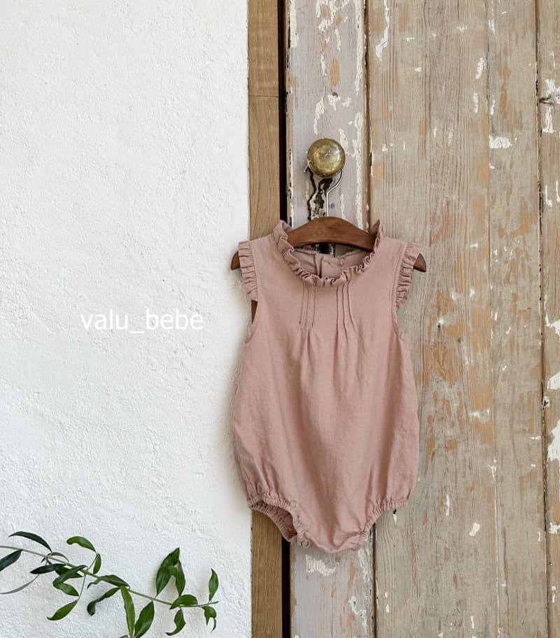 Valu Bebe - Korean Baby Fashion - #babyoutfit - Pintuck Frill Bodysuit - 4
