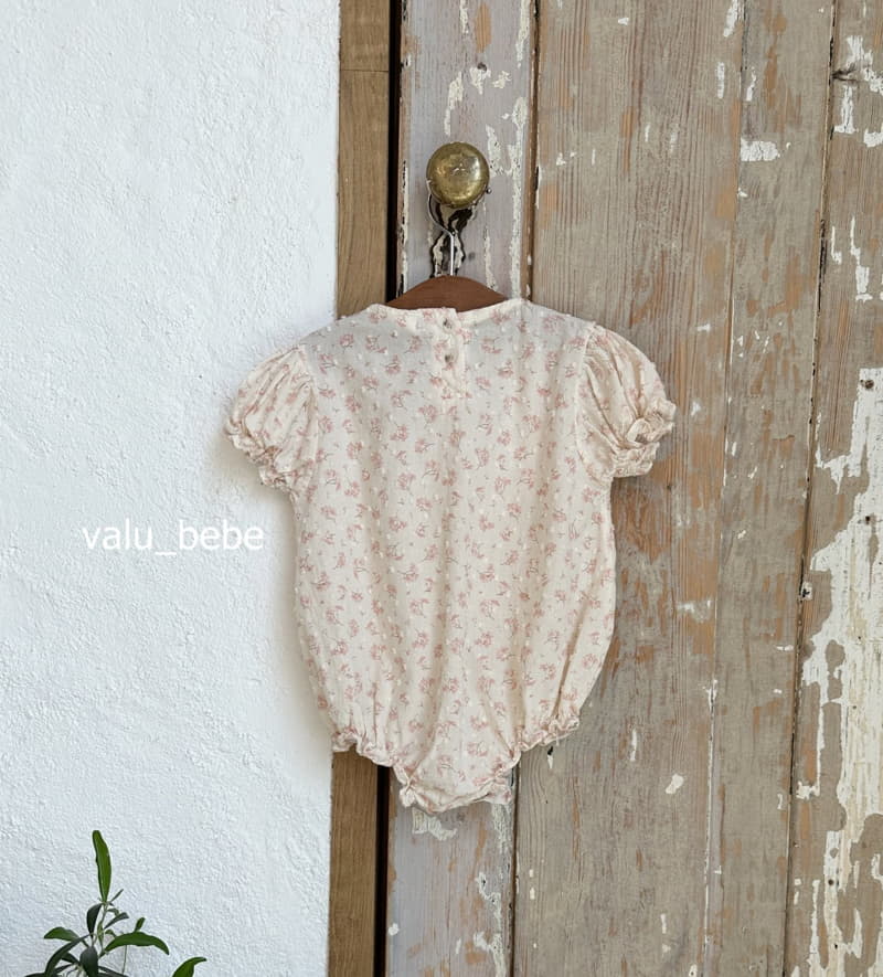 Valu Bebe - Korean Baby Fashion - #babyoutfit - Lace Flower Bodysuit - 12