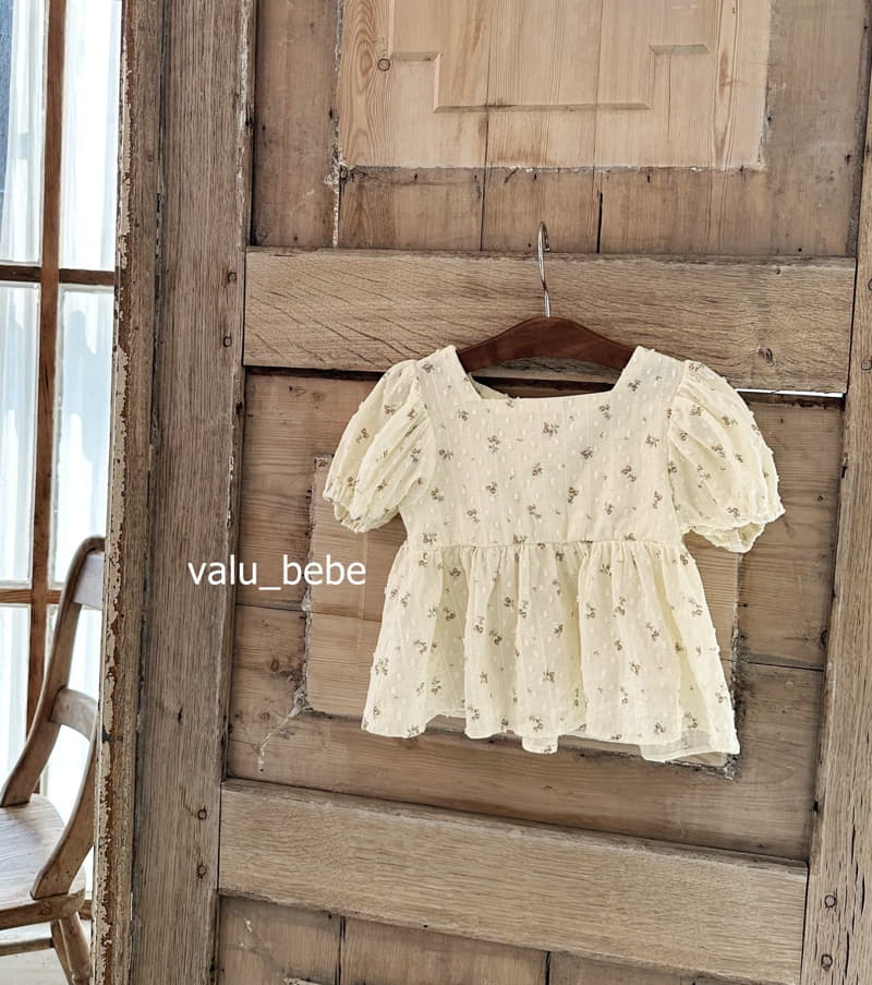 Valu Bebe - Korean Baby Fashion - #babyoutfit - Flower Puff Blouse - 10