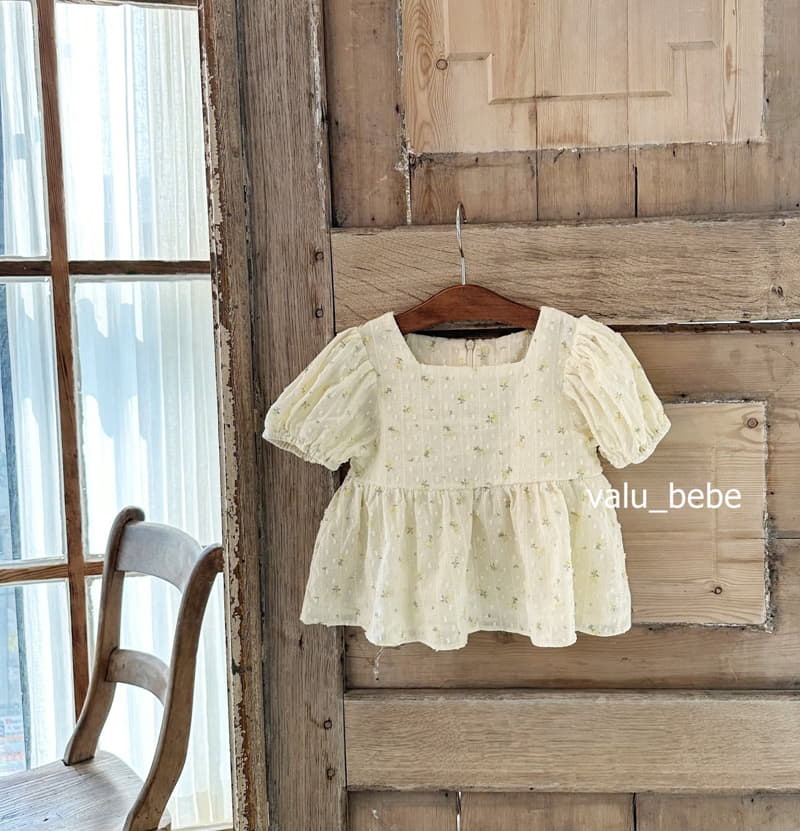 Valu Bebe - Korean Baby Fashion - #babyoutfit - Flower Puff Blouse - 9