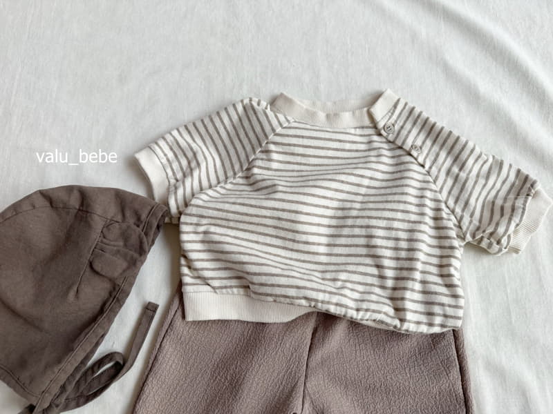 Valu Bebe - Korean Baby Fashion - #onlinebabyshop - Stripes Cucu Button Tee - 10