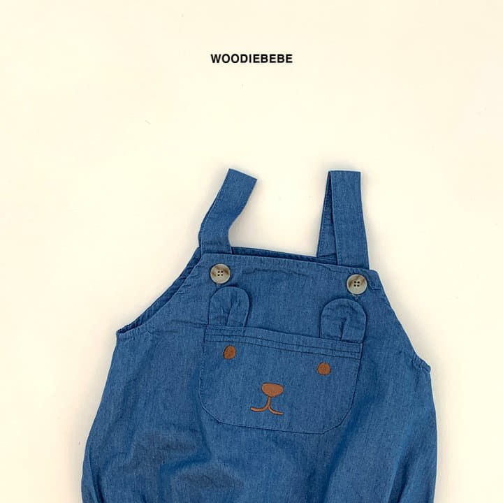 Woodie - Korean Baby Fashion - #babyboutiqueclothing - Pocket Bear Bodysuit