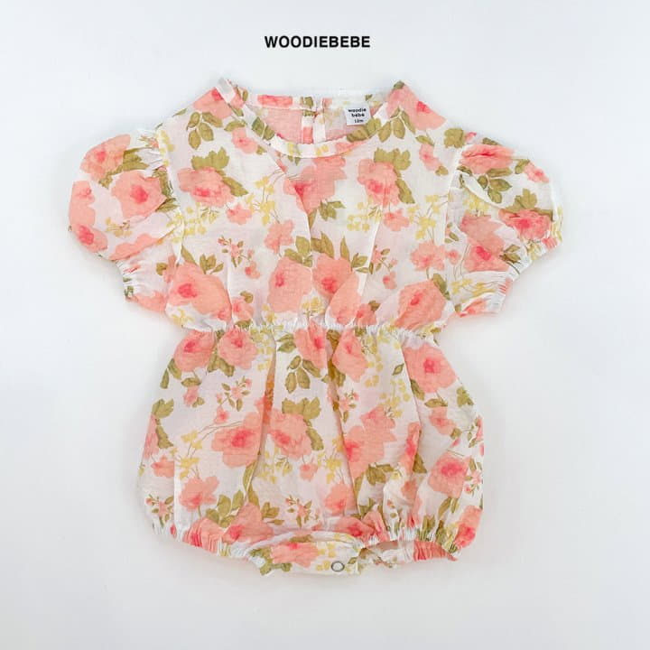 Woodie - Korean Baby Fashion - #babygirlfashion - Blooming Bodysuit
