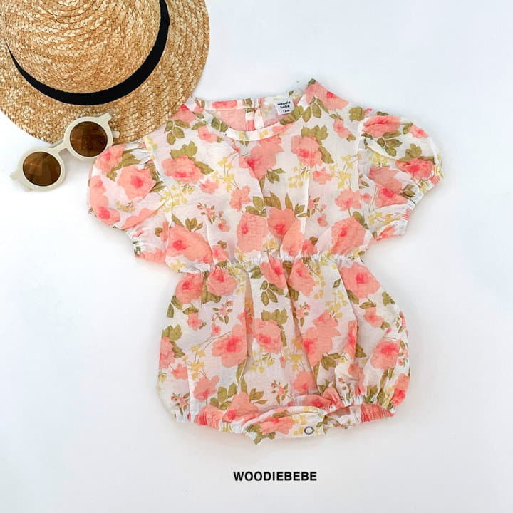 Woodie - Korean Baby Fashion - #babyoutfit - Blooming Bodysuit - 6