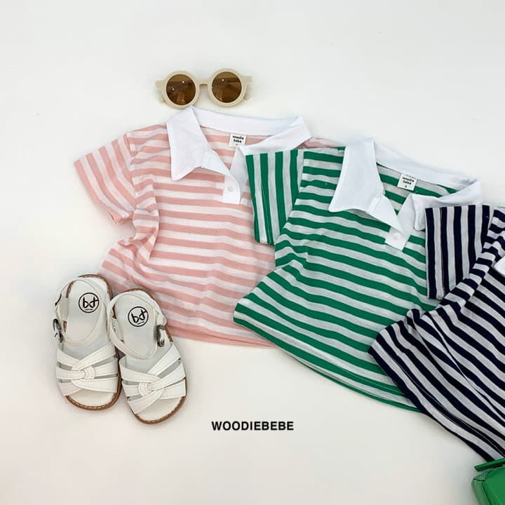 Woodie - Korean Children Fashion - #childofig - Oxford Collar Tee - 2