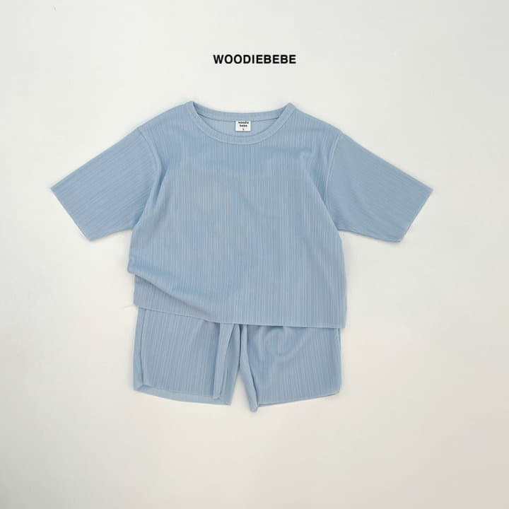 Woodie - Korean Children Fashion - #fashionkids - Pastel Top Bottom Set - 3