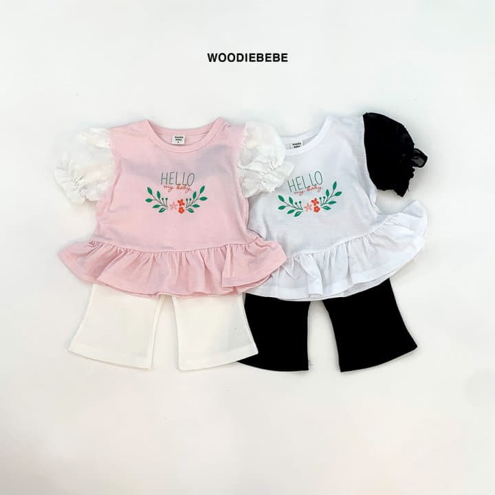 Woodie - Korean Children Fashion - #toddlerclothing - Daisy Puff Tee - 4
