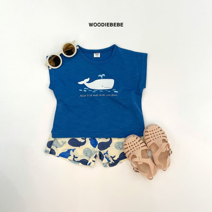 Woodie - Korean Children Fashion - #stylishchildhood - Dolphin Top Bottom Set - 6