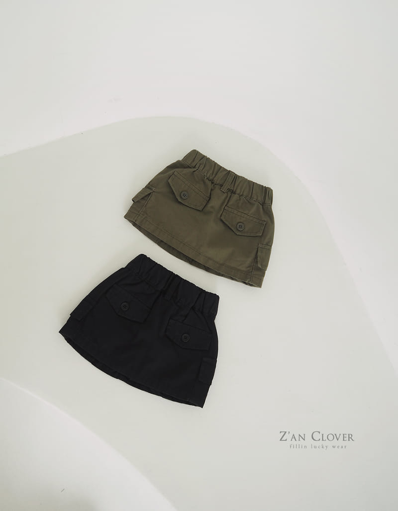 Zan Clover - Korean Children Fashion - #childofig - Cargo Mini Skirt - 2