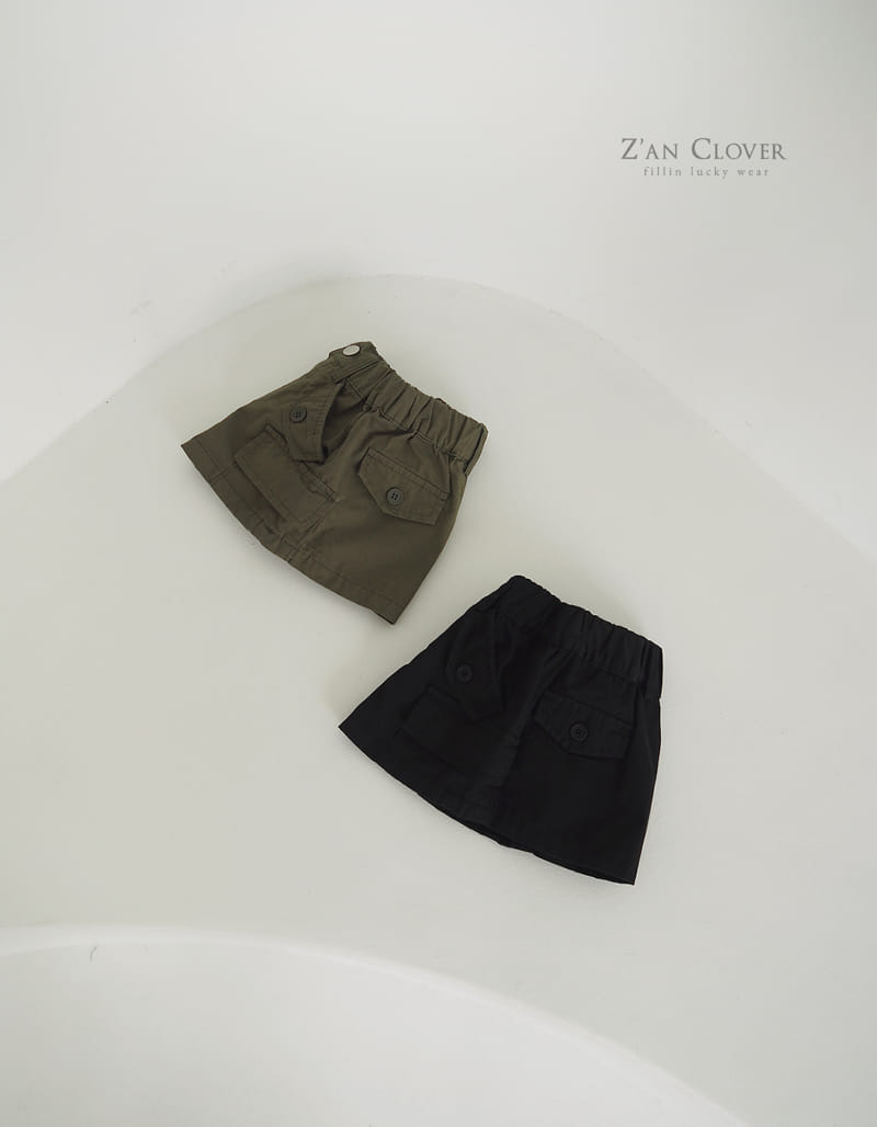 Zan Clover - Korean Children Fashion - #childofig - Cargo Mini Skirt - 3