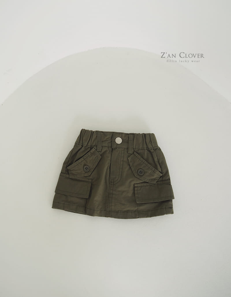 Zan Clover - Korean Children Fashion - #childofig - Cargo Mini Skirt - 4
