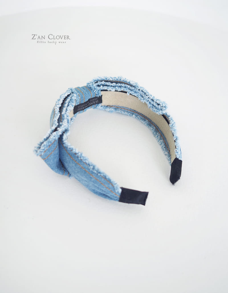 Zan Clover - Korean Children Fashion - #discoveringself - Denim Ribbon Hairband - 10