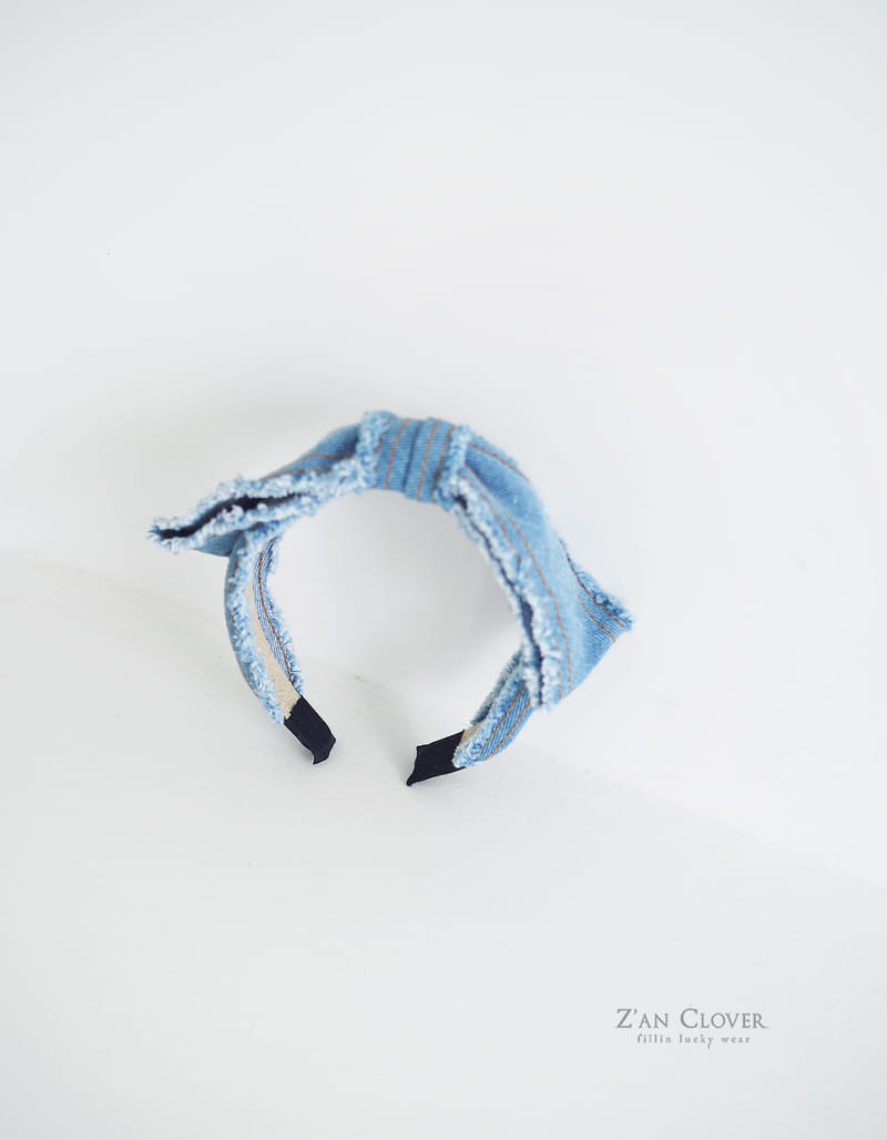 Zan Clover - Korean Children Fashion - #fashionkids - Denim Ribbon Hairband - 11