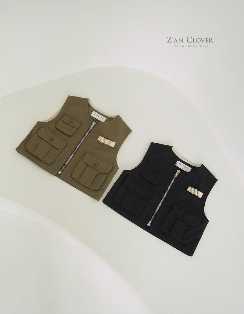 Zan Clover - Korean Children Fashion - #kidzfashiontrend - Cargo Vest