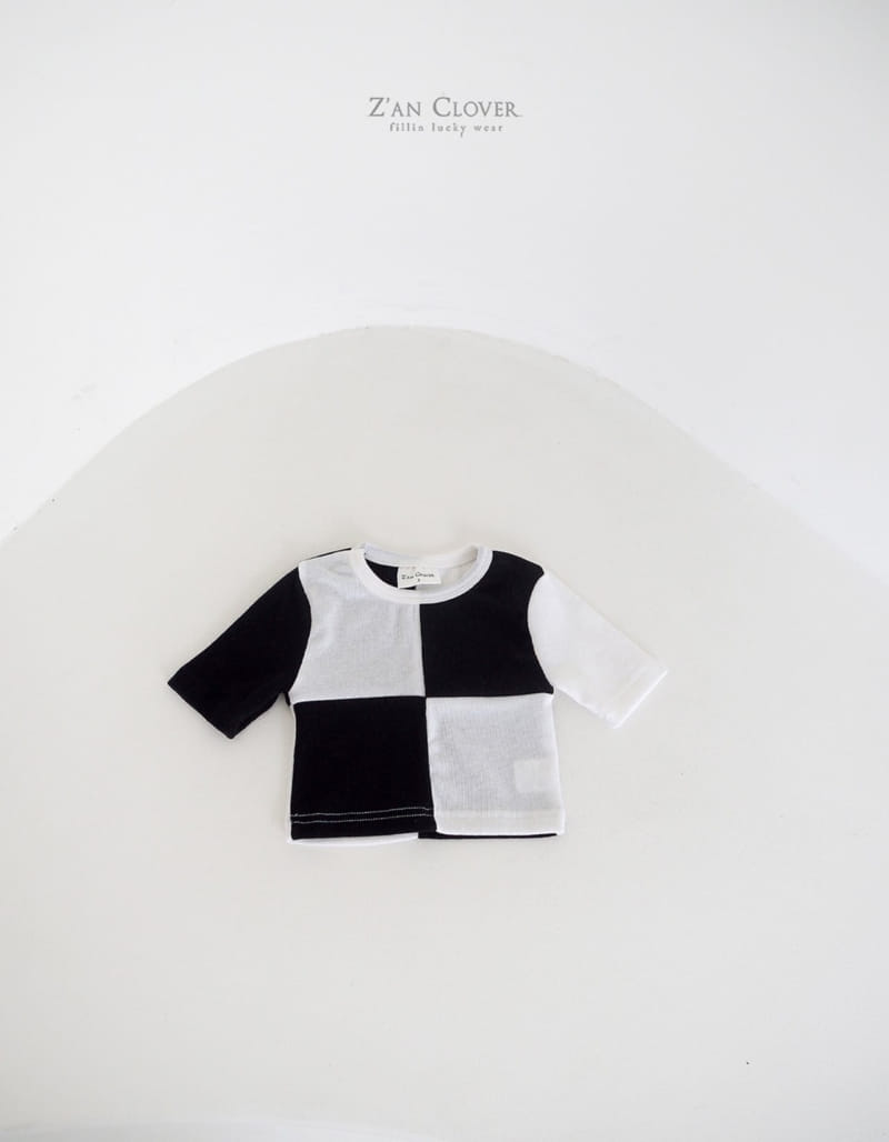 Zan Clover - Korean Children Fashion - #littlefashionista - Block Tee - 5