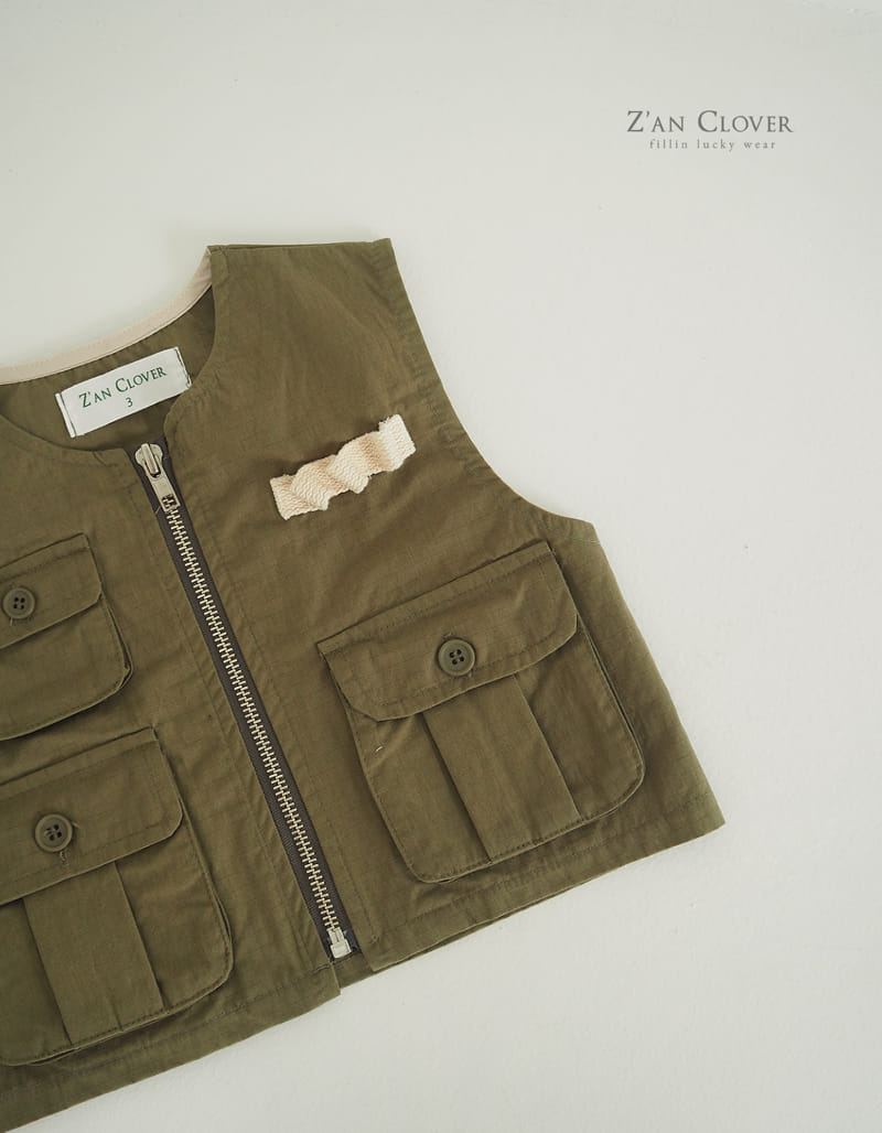 Zan Clover - Korean Children Fashion - #littlefashionista - Cargo Vest - 3