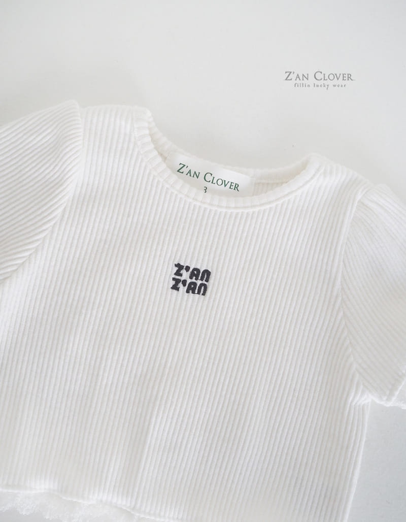 Zan Clover - Korean Children Fashion - #minifashionista - Lace Half Tee - 3