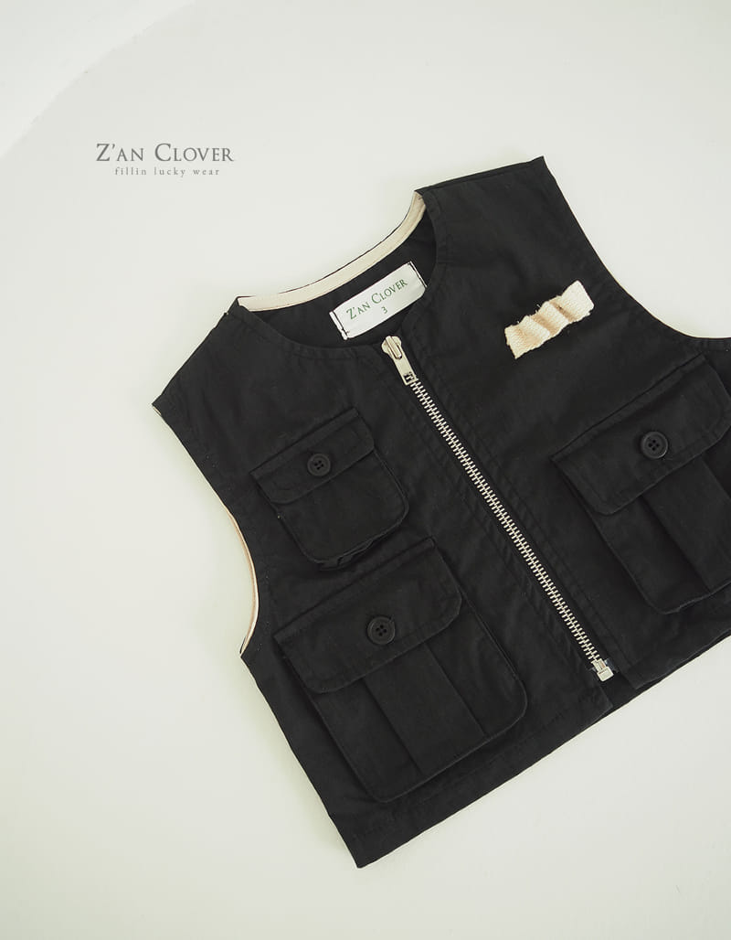 Zan Clover - Korean Children Fashion - #stylishchildhood - Cargo Vest - 9