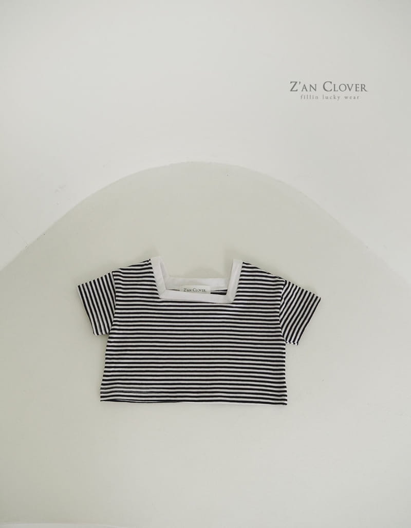 Zan Clover - Korean Children Fashion - #todddlerfashion - Marine Short Tee - 6