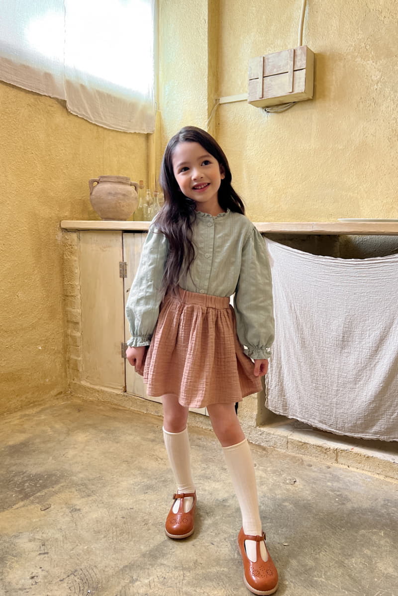 a-Market - Korean Children Fashion - #childofig - Mint Blouse - 2