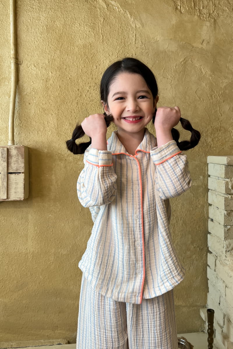 a-Market - Korean Children Fashion - #childofig - Stripes Pajama - 12