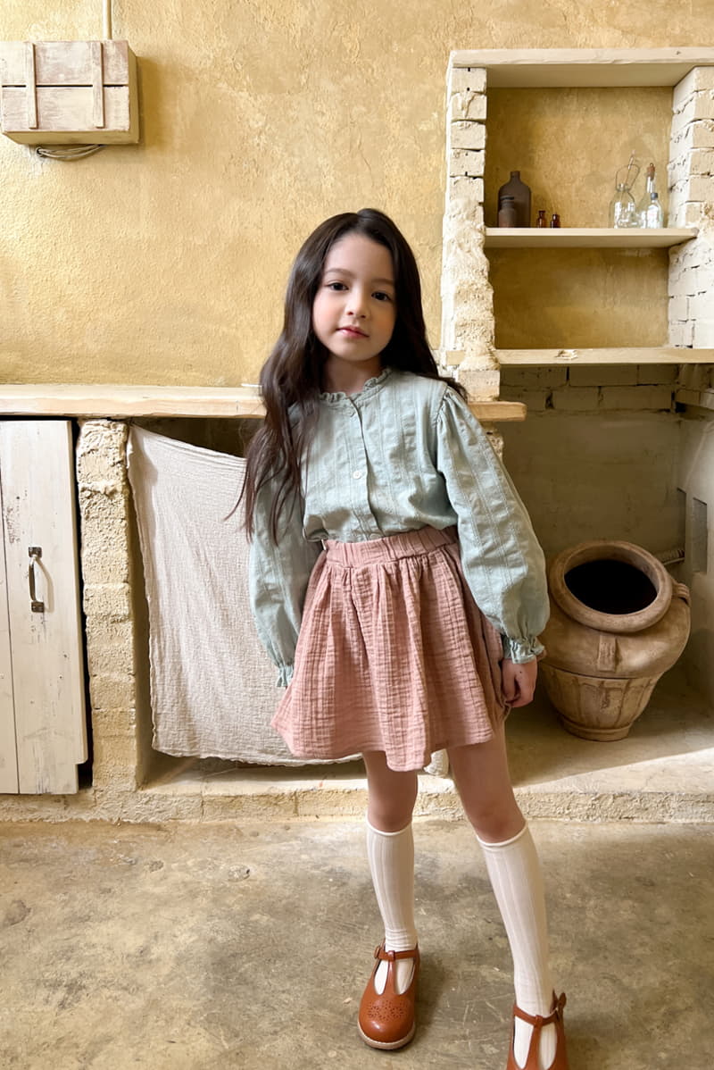 a-Market - Korean Children Fashion - #childrensboutique - Mint Blouse - 3
