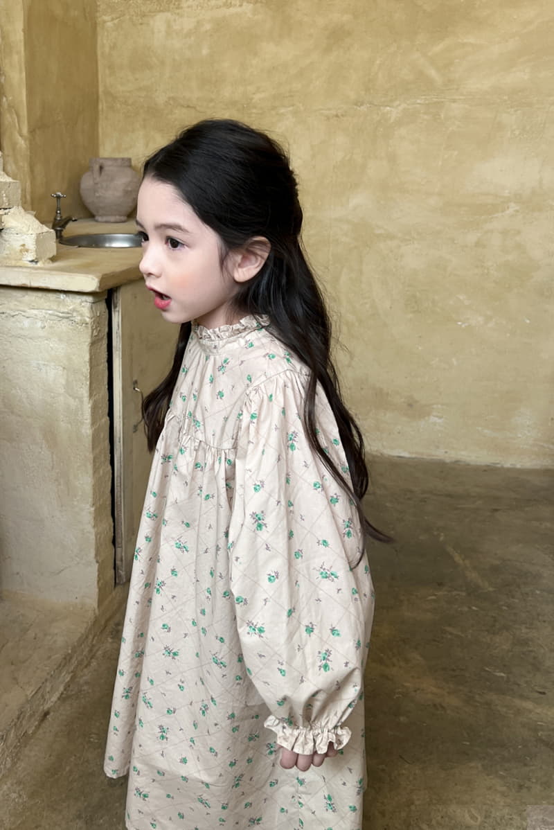 a-Market - Korean Children Fashion - #designkidswear - Flower Ani One-piece - 7