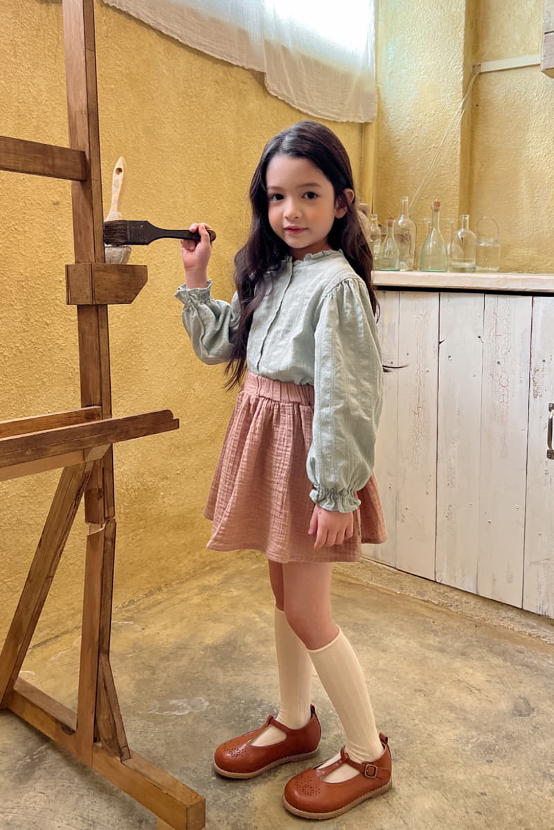 a-Market - Korean Children Fashion - #discoveringself - Mint Blouse - 5