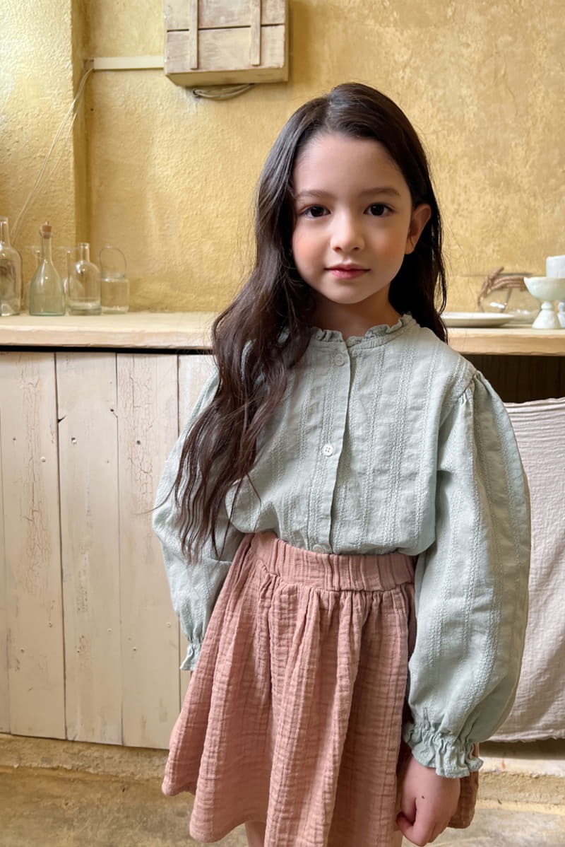 a-Market - Korean Children Fashion - #fashionkids - Mint Blouse - 6