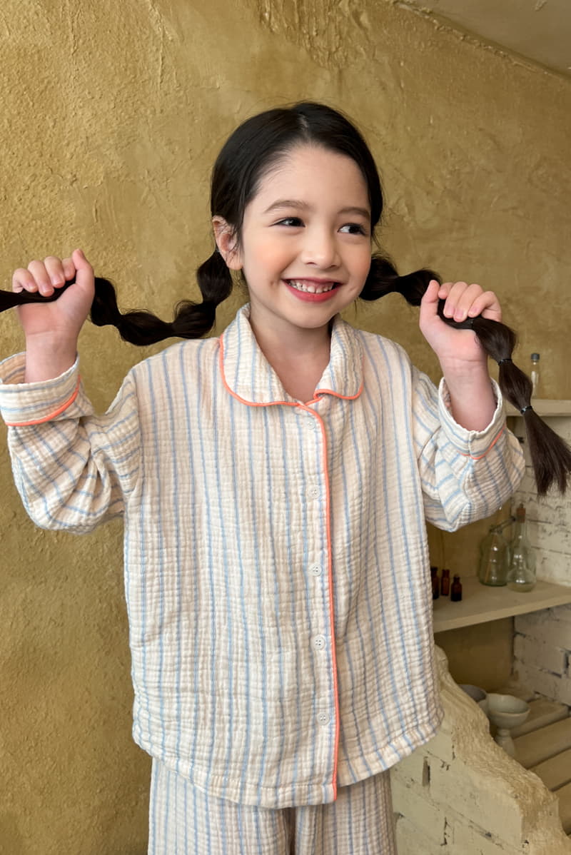 a-Market - Korean Children Fashion - #fashionkids - Stripes Pajama - 3