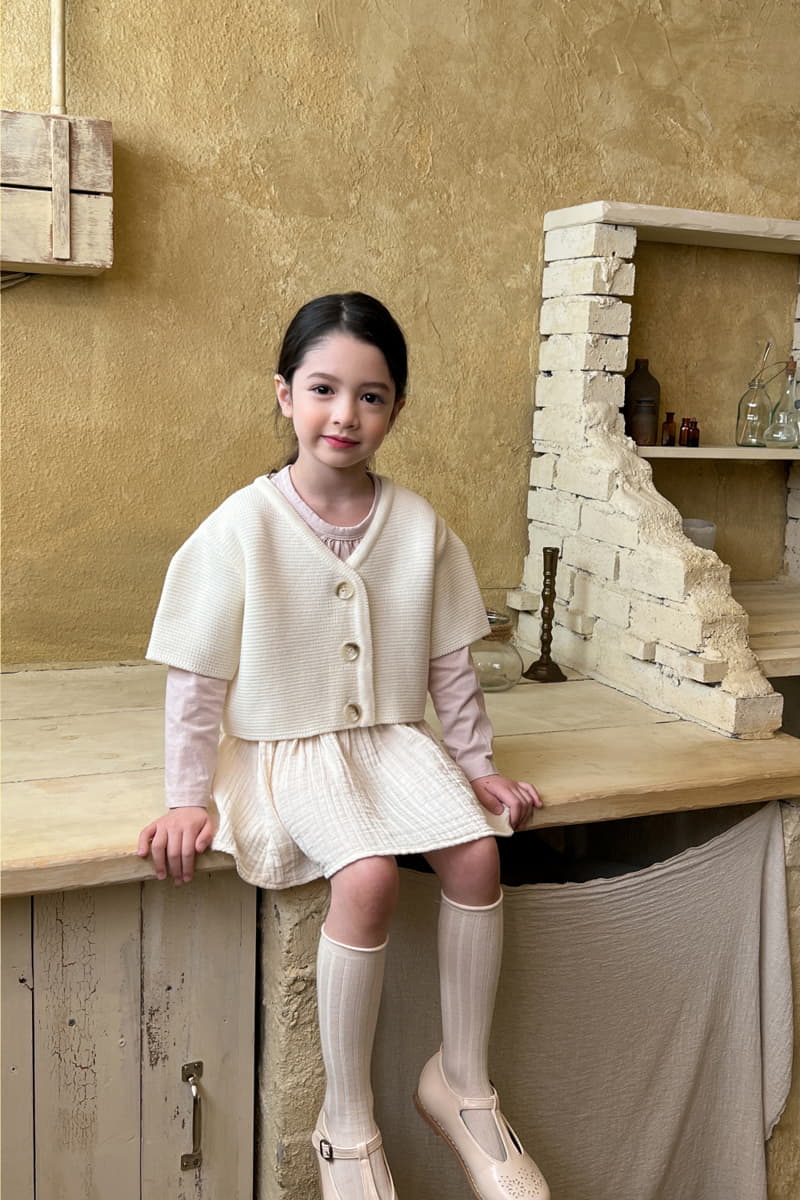 a-Market - Korean Children Fashion - #fashionkids - Half Knit Tee - 2