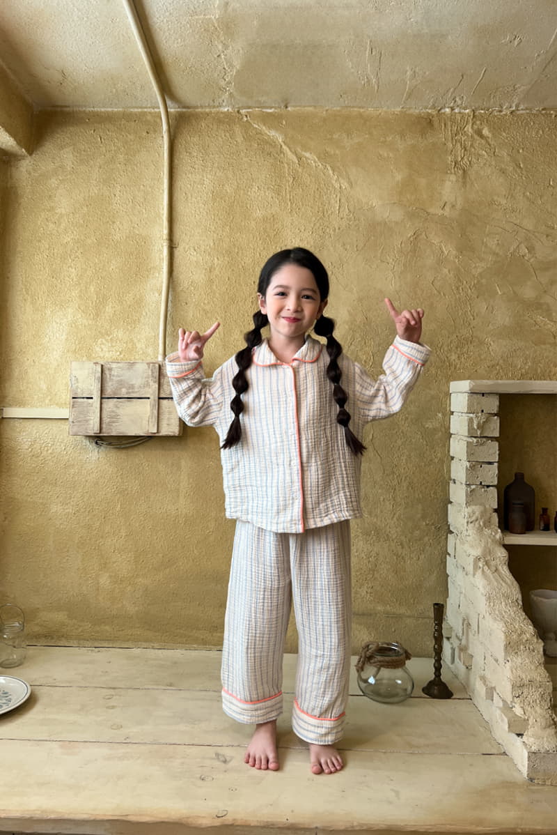 a-Market - Korean Children Fashion - #kidzfashiontrend - Stripes Pajama - 6