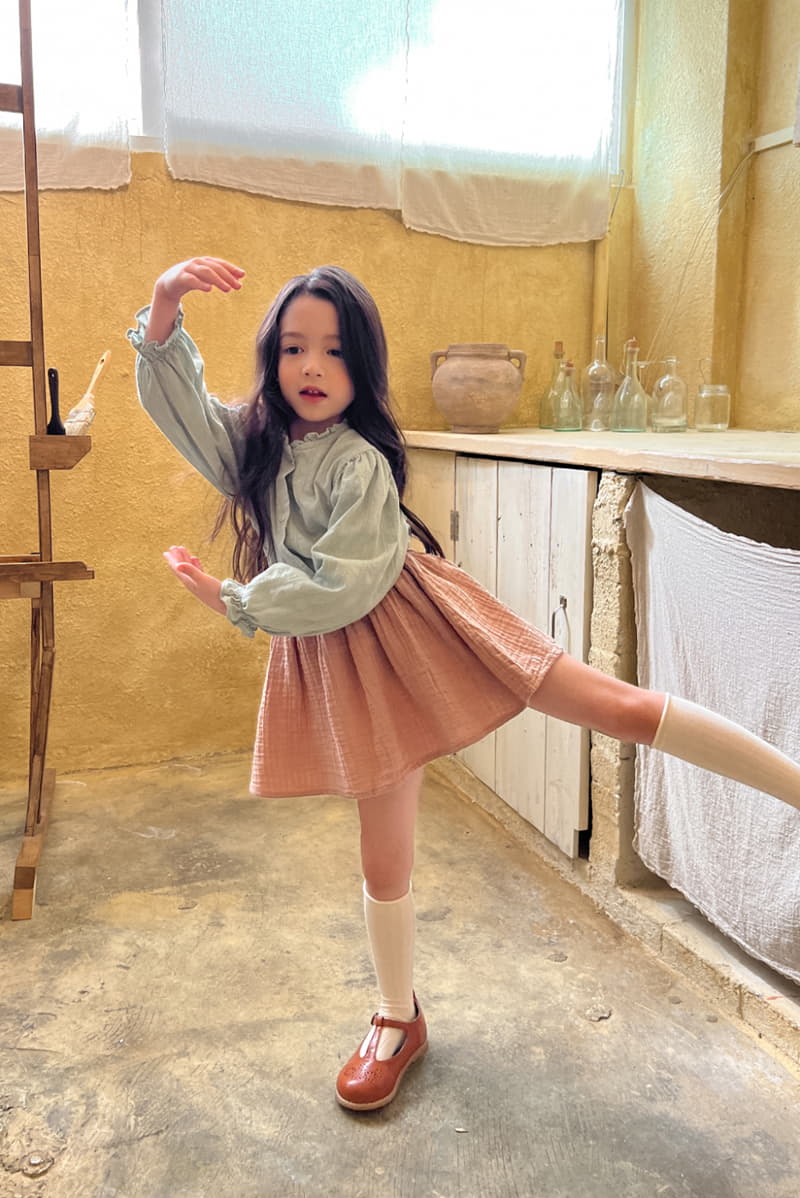 a-Market - Korean Children Fashion - #littlefashionista - Mint Blouse - 11