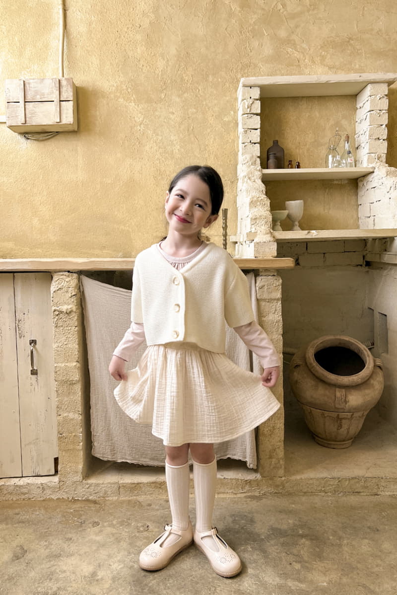 a-Market - Korean Children Fashion - #littlefashionista - Half Knit Tee - 7