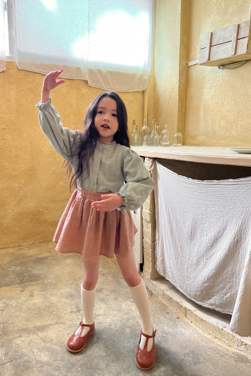 a-Market - Korean Children Fashion - #magicofchildhood - Mint Blouse - 12