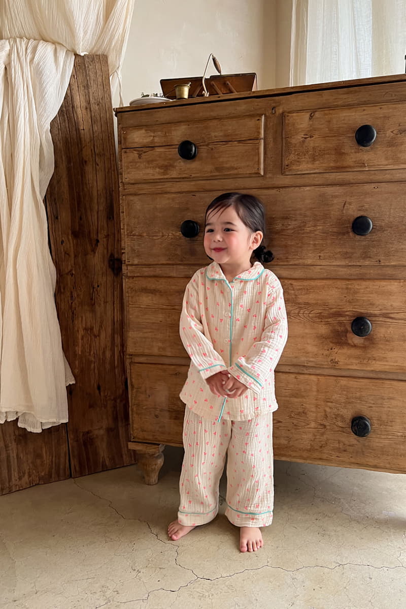 a-Market - Korean Children Fashion - #littlefashionista - Cherry Pajama - 4