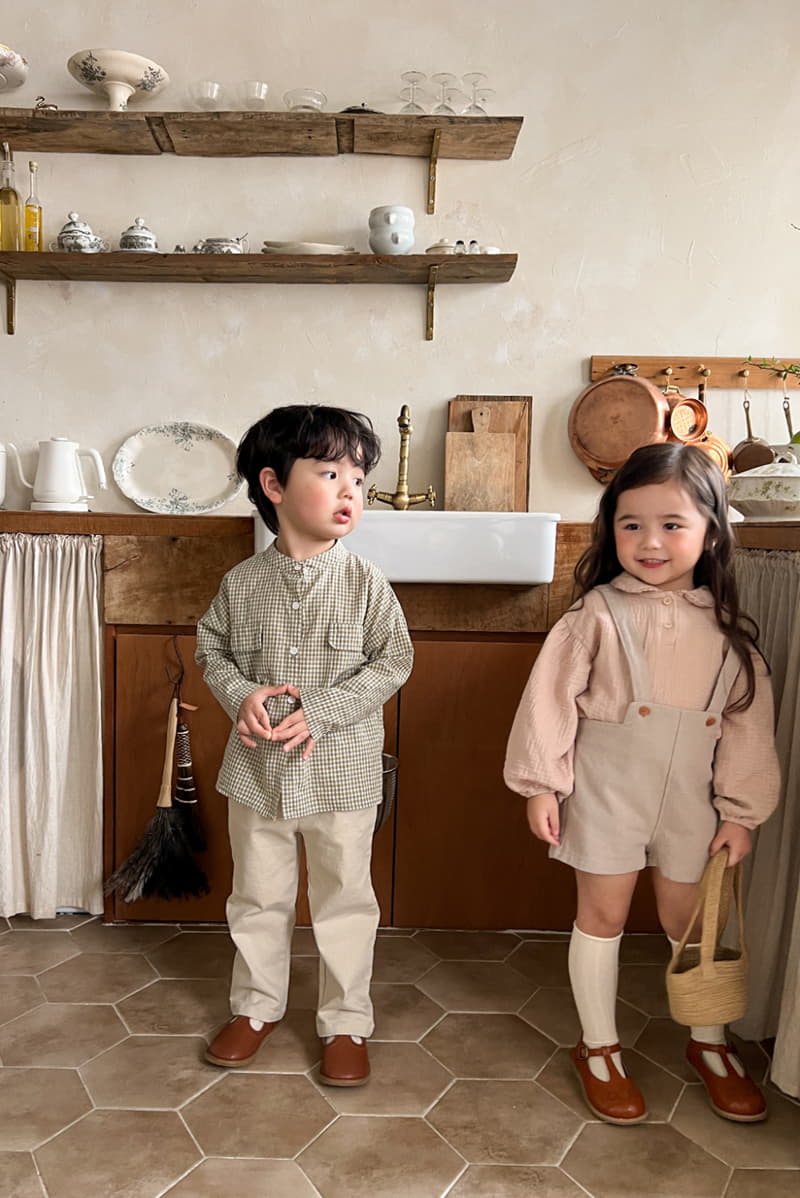 a-Market - Korean Children Fashion - #minifashionista - Embrodiery Collar Blouse - 12