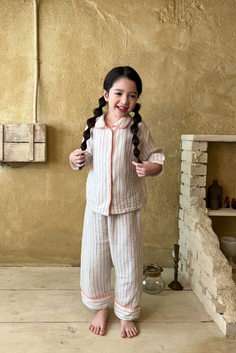 a-Market - Korean Children Fashion - #minifashionista - Stripes Pajama - 10