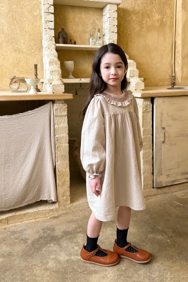 a-Market - Korean Children Fashion - #prettylittlegirls - Half Smocked One-piece - 5