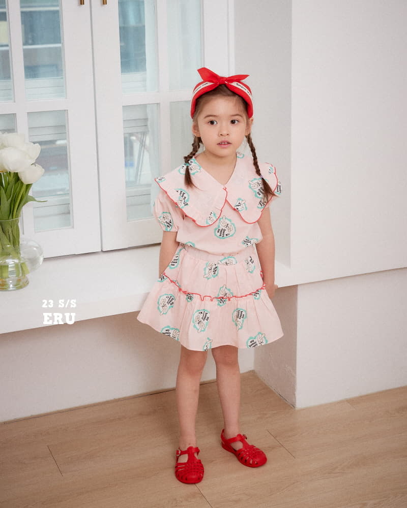 e.ru - Korean Children Fashion - #kidzfashiontrend - Rabbit Top Bottom Set - 4