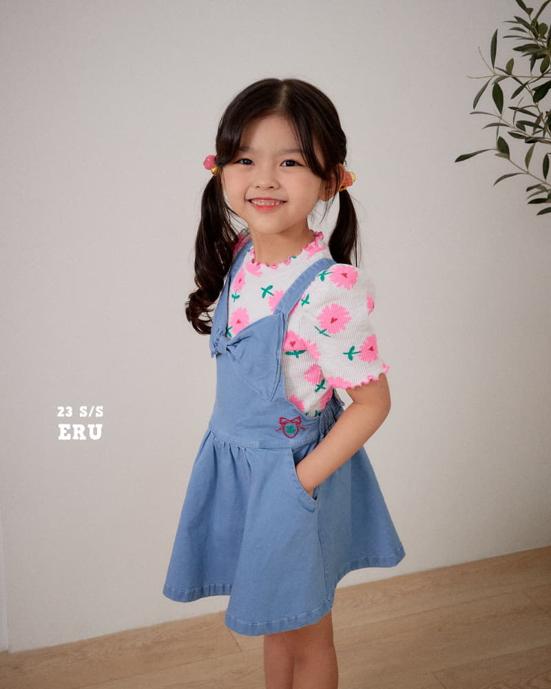 e.ru - Korean Children Fashion - #Kfashion4kids - Ribbon Jumper Skirt - 3