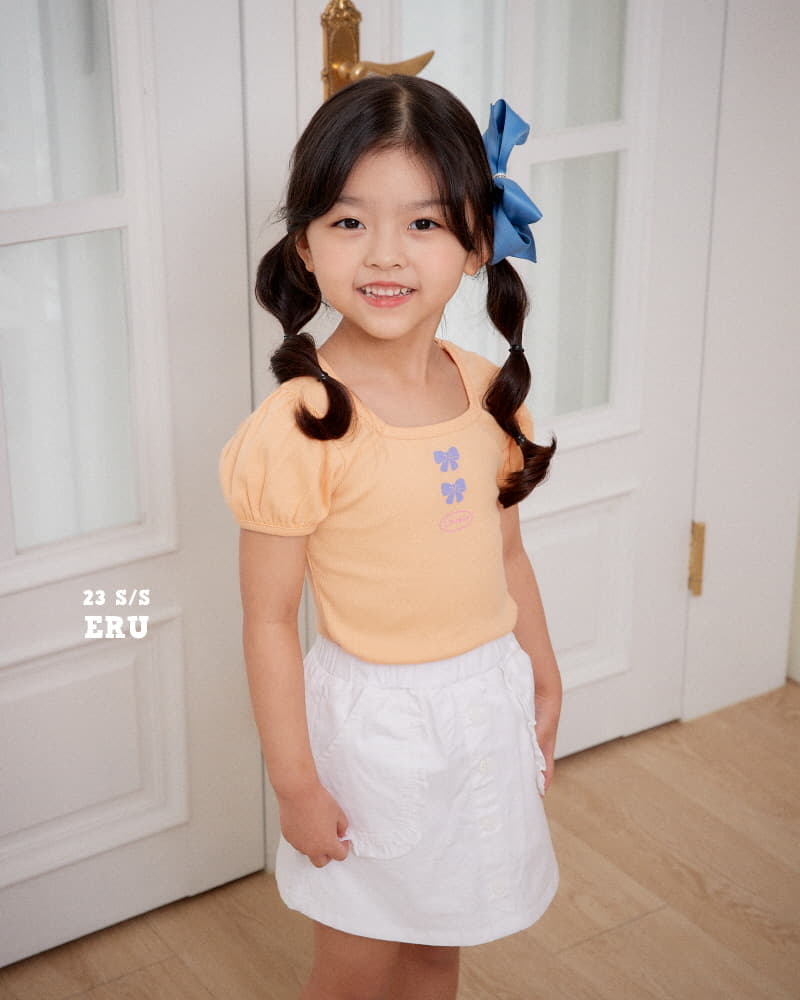 e.ru - Korean Children Fashion - #childofig - Ribbon Rib Tee - 4