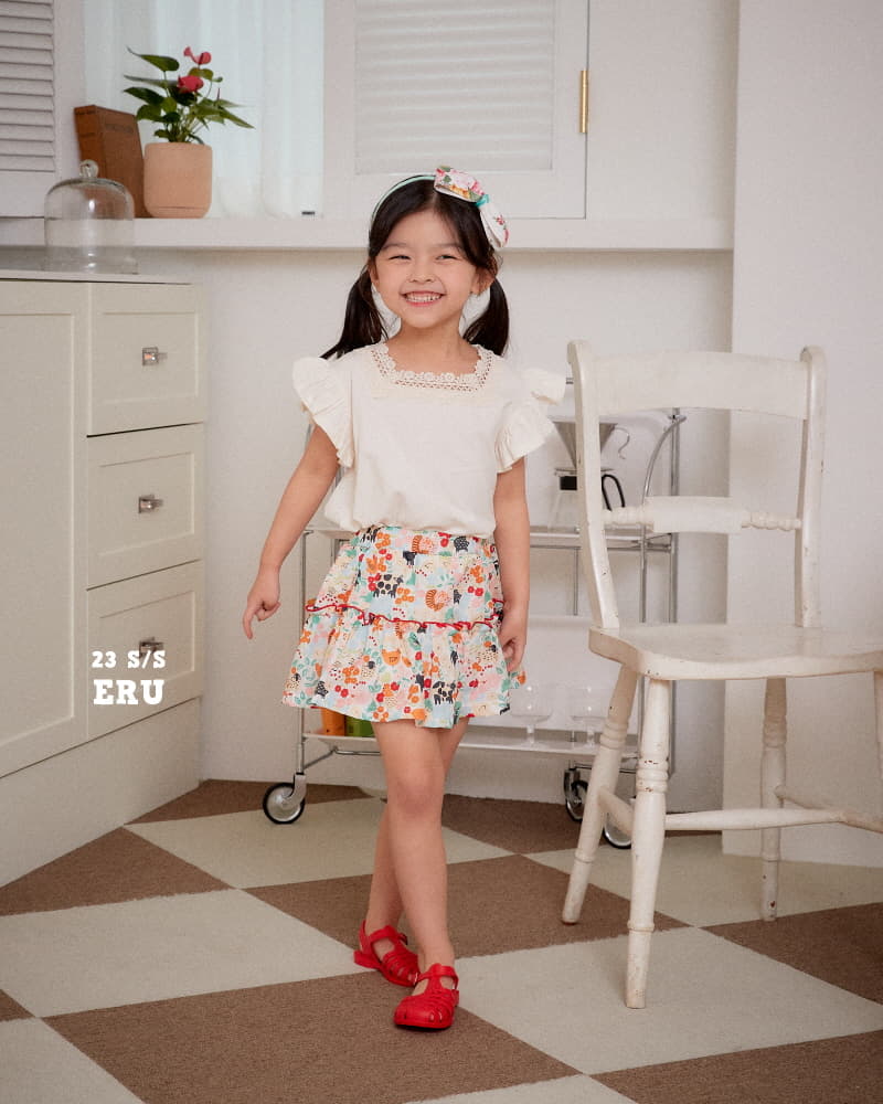 e.ru - Korean Children Fashion - #childofig - Flower Skirt - 2
