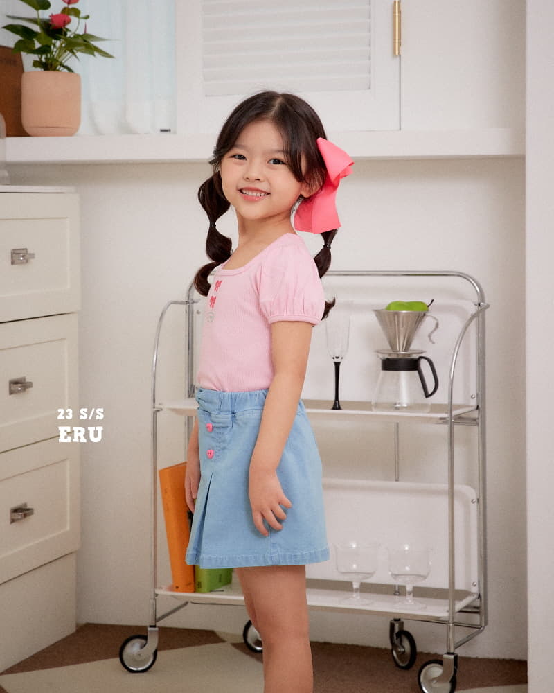 e.ru - Korean Children Fashion - #childrensboutique - Ribbon Rib Tee - 5