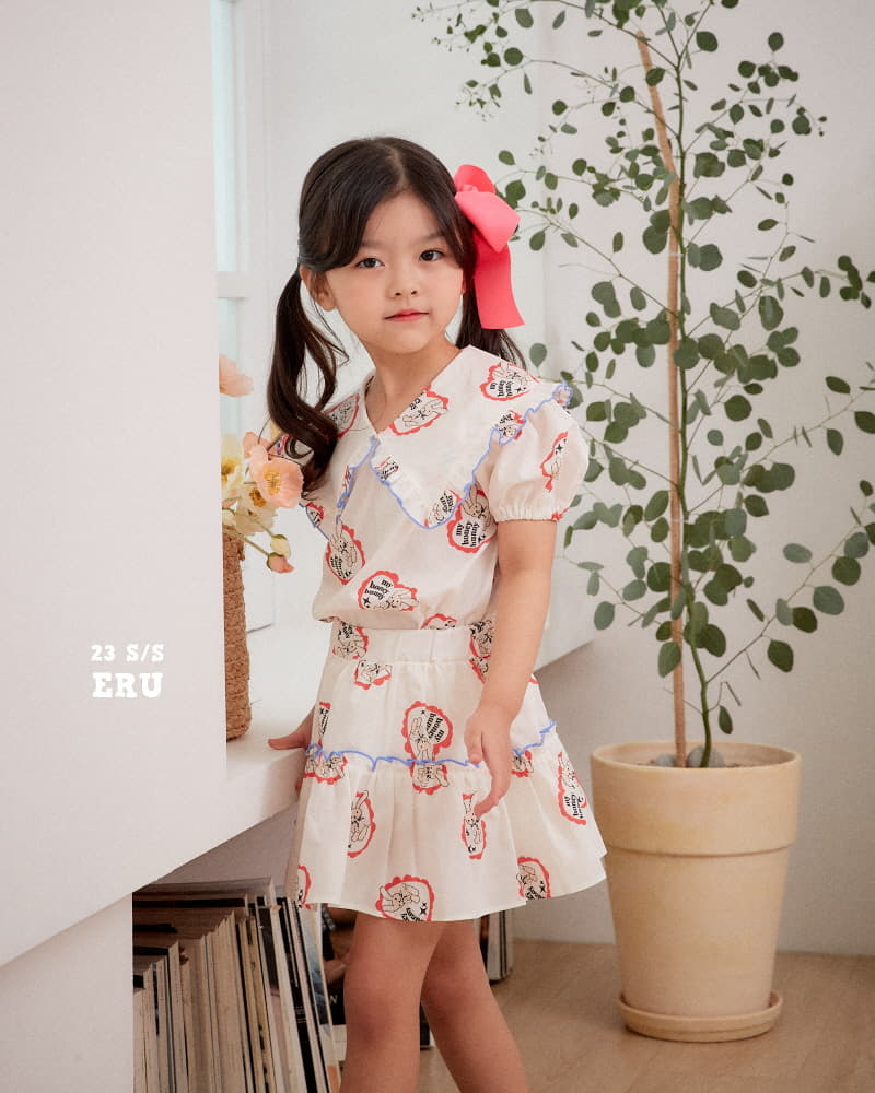 e.ru - Korean Children Fashion - #designkidswear - Rabbit Top Bottom Set - 12